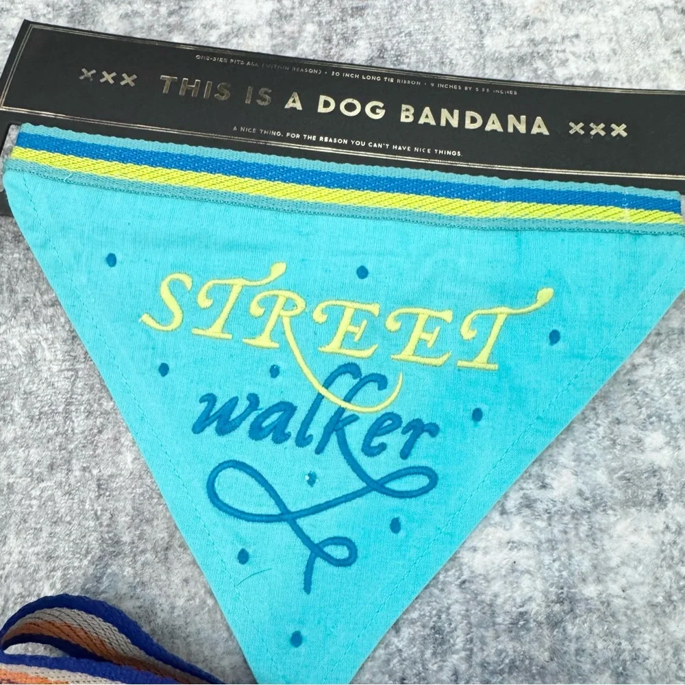 NEW EASY TIGER Colorful Embroidered Dog Bandanas - 100% Cotton